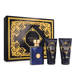 Versace Pour Homme Dylan Blue EDT 50 ml + Baume après-rasage 50 ml + Gel douche 50 ml