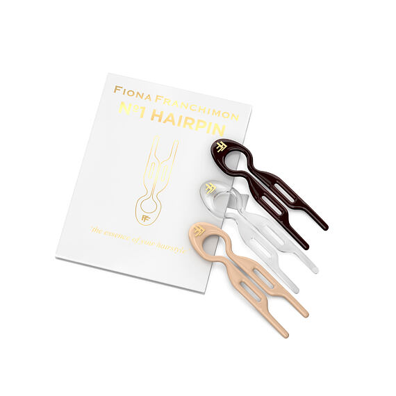 Fiona Franchimon Nº 1 Hairpin London Collection (Brown, Transparent, Soft Beige) 3 pces